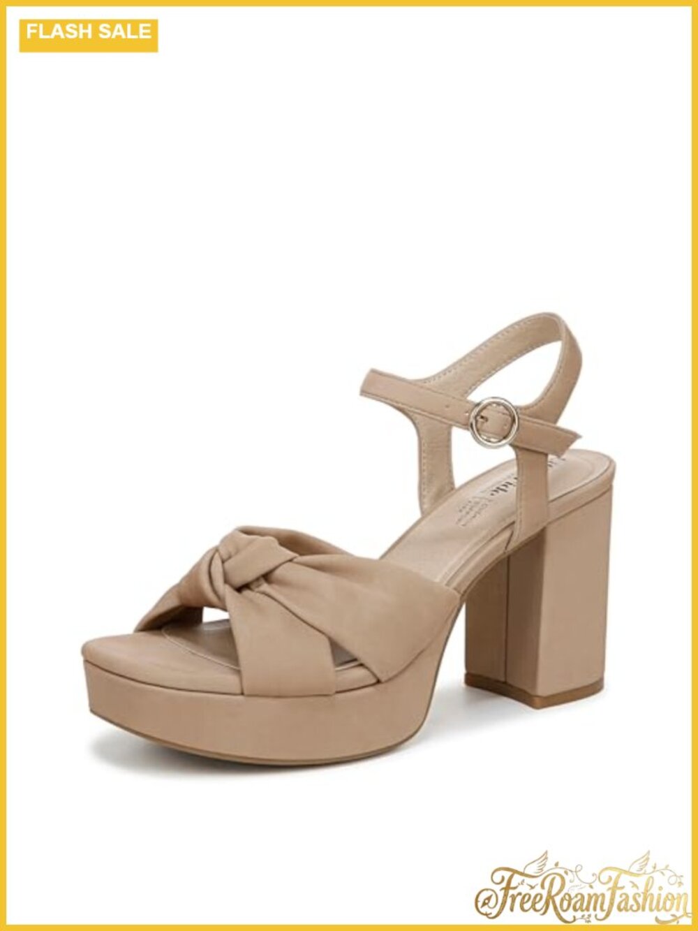 LifeStride August Women's Platform Heeled Dress Sandal with Soft System Comfort